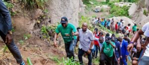 Ekiti State Governor Biodun Oyebanji on Abanijorin Mountain in Ado-Ekiti