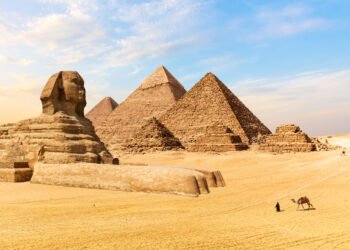 Pyramids of Giza in Egypt