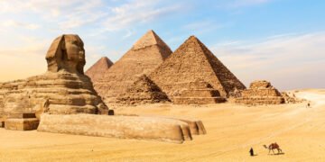 Pyramids of Giza in Egypt